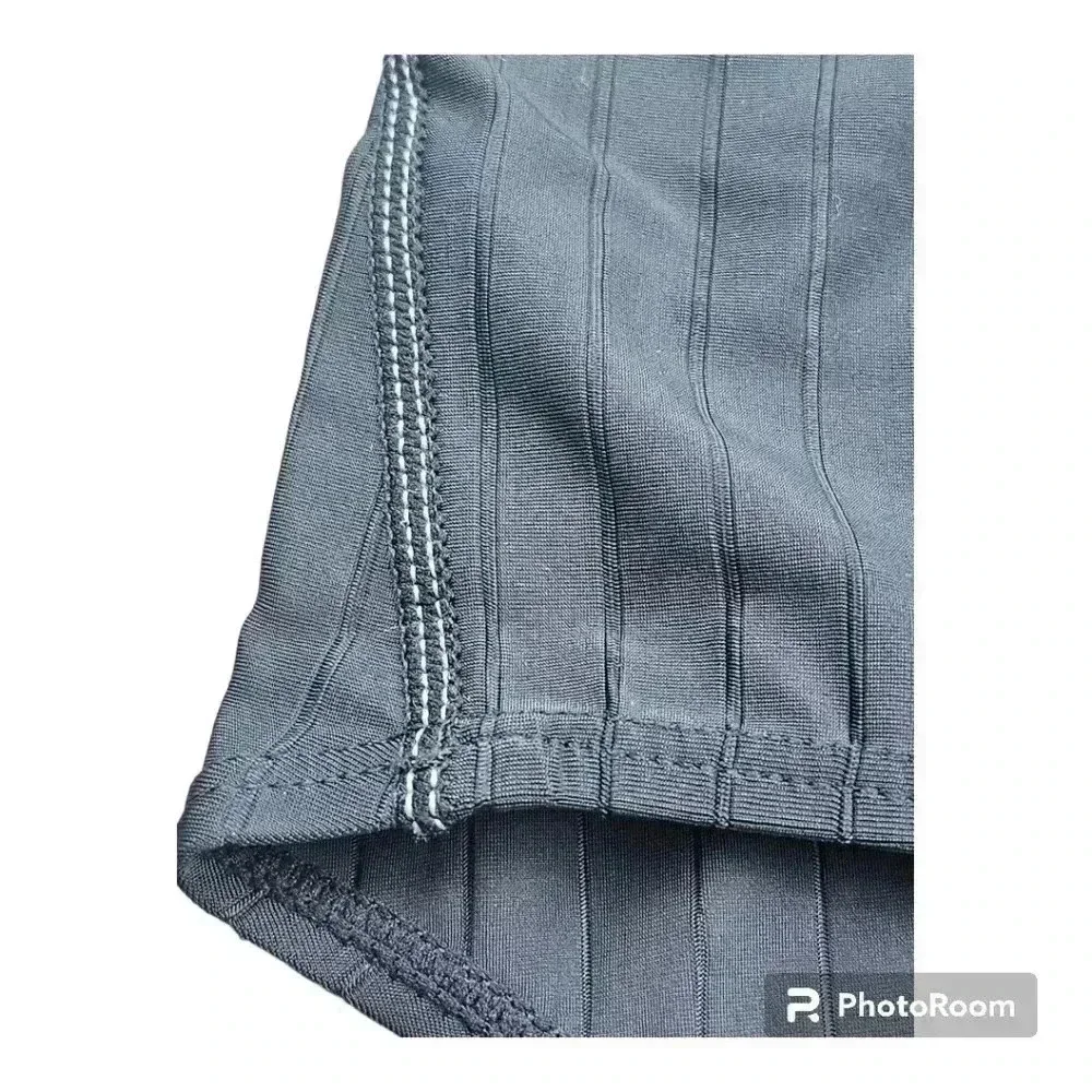 MY KILOMETER MEN ATHLETIC SWIMWEAR BRIEFS TRUNKS PURE BLACK NWT 3XL